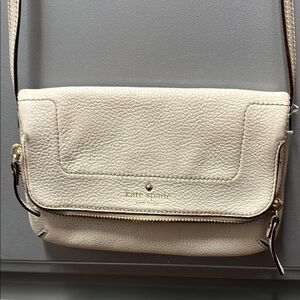 Kate Spade “ Mansfield Mariana”Ivory Textured Crossbody Bag